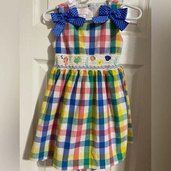 Bonnie Baby Smocked Dress - Picture 1 of 8